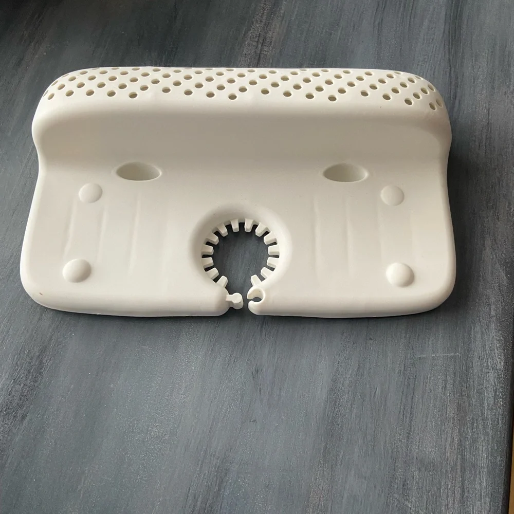 White Bath Storage Splash Guard